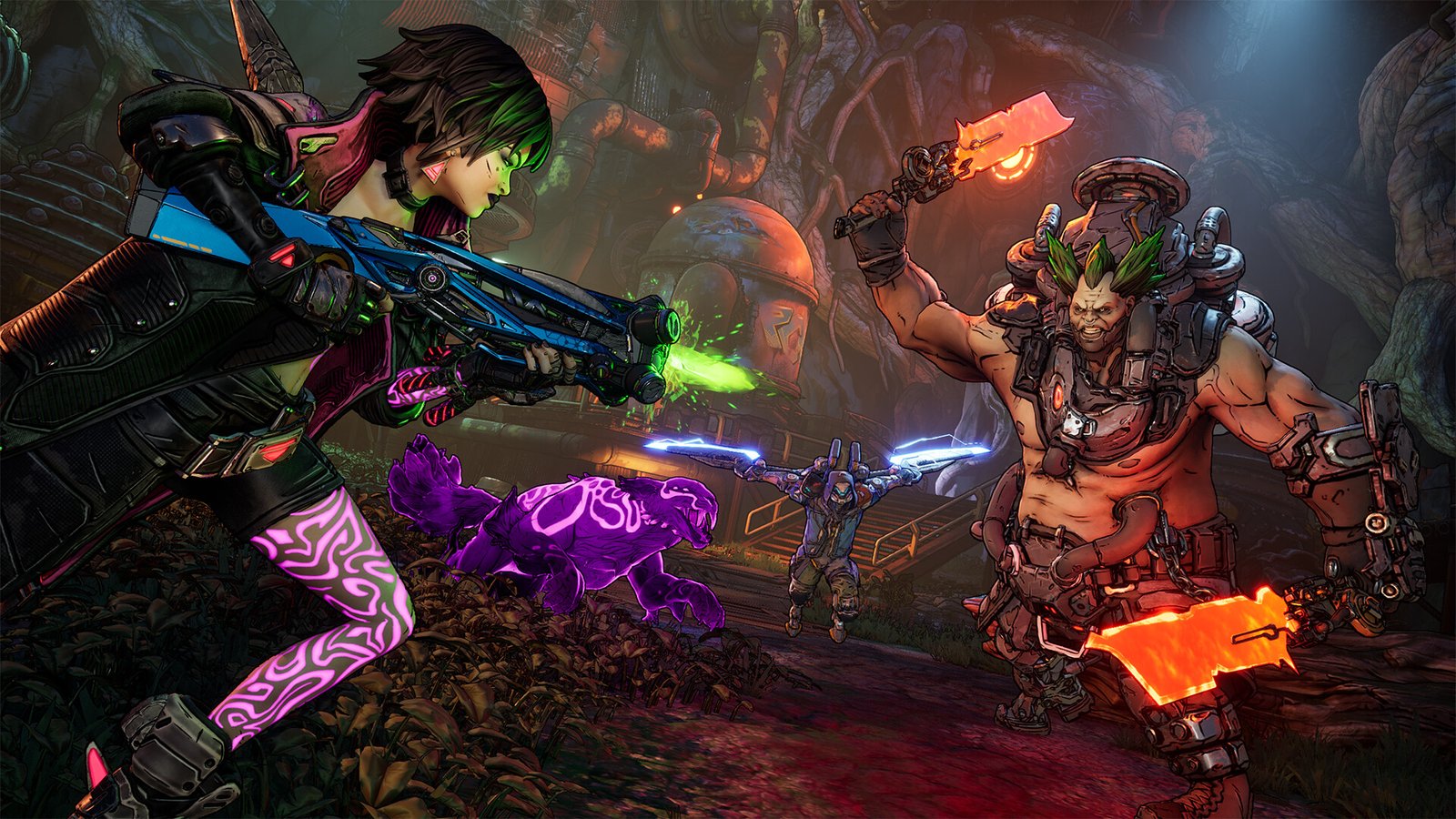 Borderlands 4 Vault Hunters in action